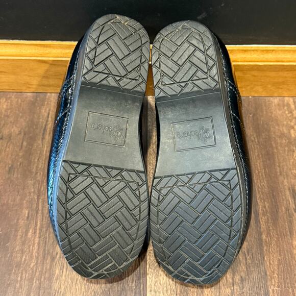 Skechers Tone-Ups Women's 8 Black Patent Leather Comfort Clogs Mules SN 38825 - Picture 9 of 14